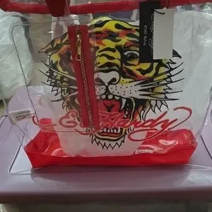 Ed Hardy | Bags | Wd Hardy Red And White Tiger Tote Bag  display picture 3